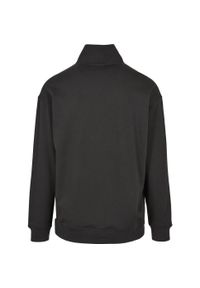 Bluza Urban Classics organic basic troyer. Typ kołnierza: typu troyer. Kolor: czarny. Materiał: bawełna, materiał #2