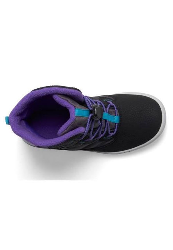 Buty do chodzenia dla dzieci Merrell Snow Bank 4.0. Wysokość cholewki: za kostkę. Kolor: czarny. Materiał: tkanina, skóra. Szerokość cholewki: normalna. Sport: turystyka piesza