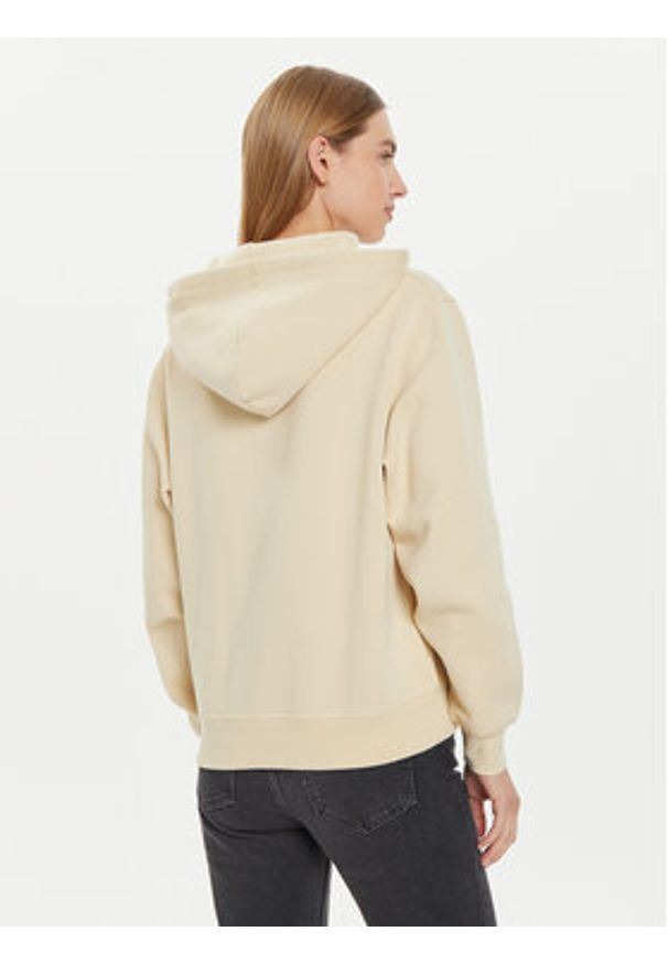 TOMMY HILFIGER - Tommy Hilfiger Bluza WW0WW41245 Beżowy Relaxed Fit. Kolor: beżowy. Materiał: syntetyk