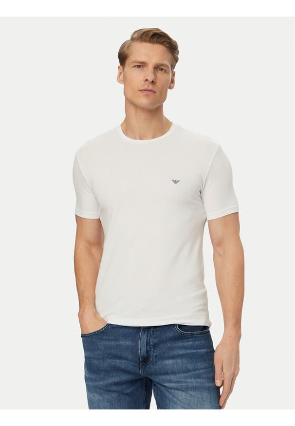 Emporio Armani Underwear T-Shirt EM000379 AF18895 U0002 Biały Regular Fit. Kolor: biały. Materiał: bawełna