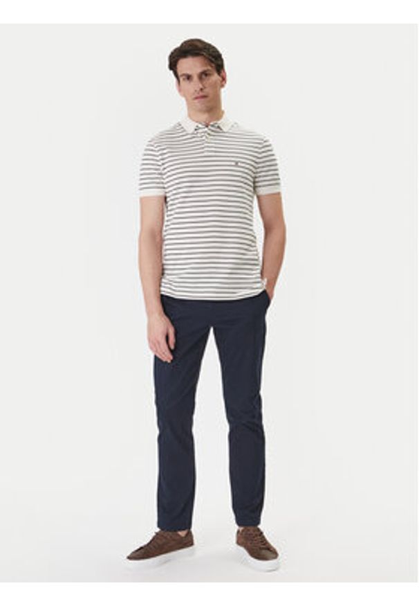 TOMMY HILFIGER - Tommy Hilfiger Polo 1985 MW0MW17770 Beżowy Regular Fit. Typ kołnierza: polo. Kolor: beżowy. Materiał: bawełna