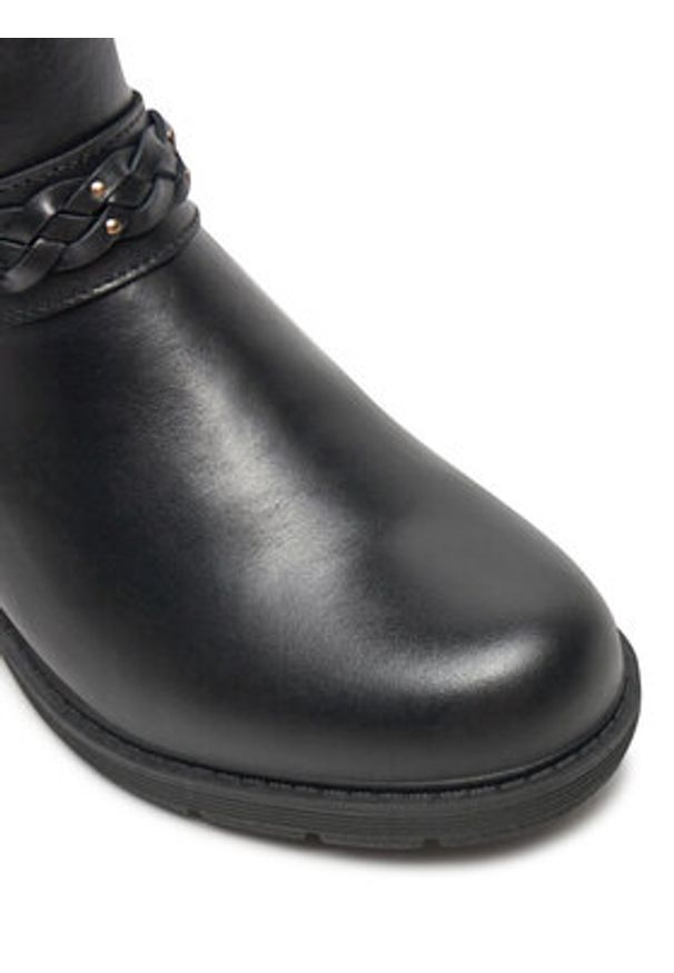 Clarks Botki Hearth Kaylie 26179613 Czarny. Kolor: czarny. Materiał: skóra