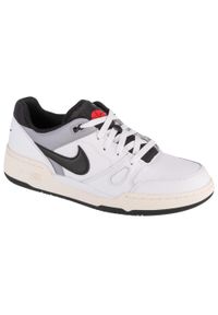 Nike - Buty sportowe Sneakersy męskie, Full Force Low. Kolor: biały. Materiał: materiał, skóra, syntetyk. Sport: turystyka piesza