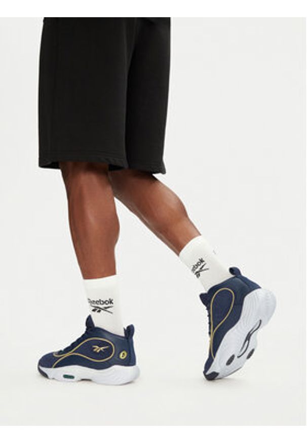 Reebok Buty do koszykówki ANSWER III 100209505 Granatowy. Kolor: niebieski. Materiał: skóra, zamsz. Sport: koszykówka