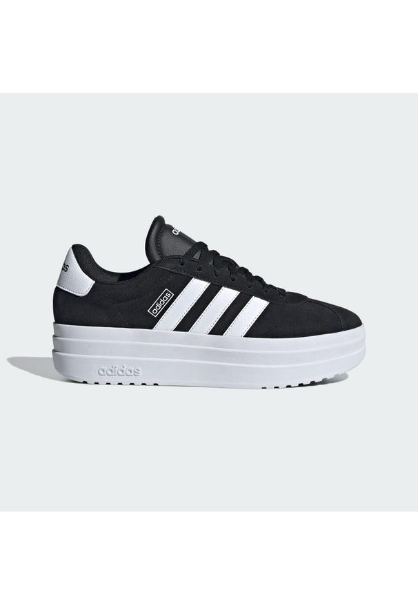 Adidas - Buty VL Court Bold. Kolor: wielokolorowy, biały, czarny. Obcas: na platformie. Sport: turystyka piesza