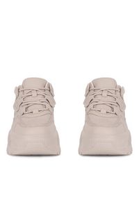 DeeZee Sneakersy LZ0893-01 Beżowy. Kolor: beżowy. Materiał: skóra #4