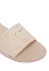 Guess Klapki FLJELS FAL03 Kremowy. Kolor: kremowy. Materiał: materiał #3