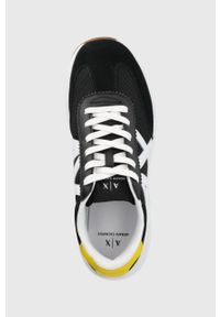 Armani Exchange buty XUX071.XV527.K673 kolor czarny. Nosek buta: okrągły. Zapięcie: sznurówki. Kolor: czarny. Materiał: guma #2