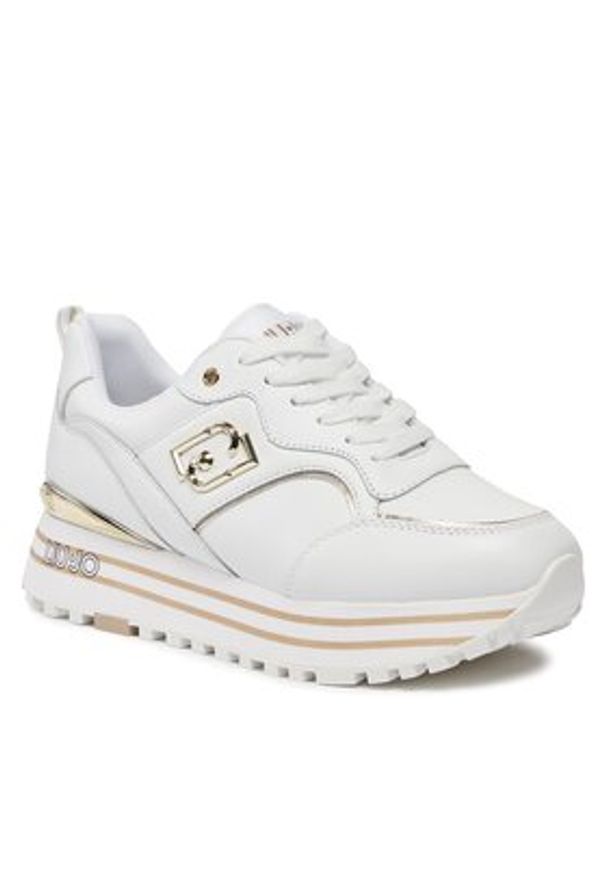 Liu Jo Sneakersy Maxi Wonder 73 BA4059 P0102 Biały. Kolor: biały. Materiał: skóra