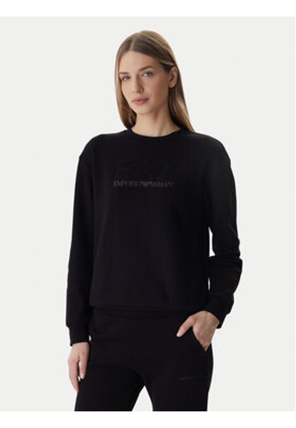 EA7 Emporio Armani Bluza 7W000953 AF15831 Czarny Regular Fit. Kolor: czarny. Materiał: bawełna