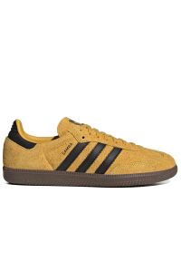 Adidas - Buty unisex adidas Originals Samba OG IH4385 - żółte. Okazja: na co dzień. Zapięcie: sznurówki. Kolor: żółty. Materiał: zamsz, syntetyk, guma, skóra. Szerokość cholewki: normalna #1