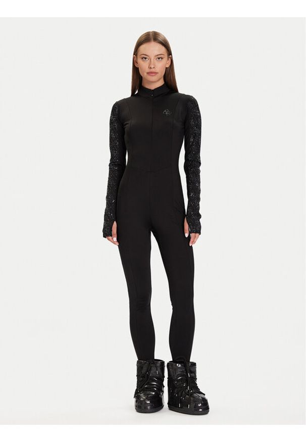 Guess Kombinezon W5BD1P K7182 Czarny Slim Fit. Kolor: czarny. Materiał: syntetyk