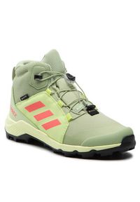 Adidas - adidas Trekkingi Terrex Mid Gtx K GORE-TEX GY7688 Zielony. Kolor: zielony. Materiał: materiał #7