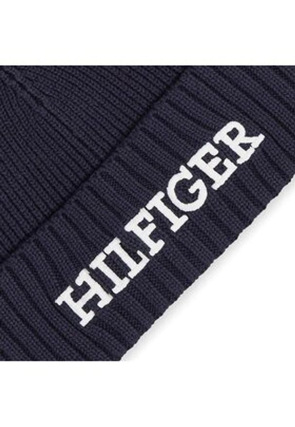 TOMMY HILFIGER - Tommy Hilfiger Czapka Monotype Beanie AM0AM11737 Granatowy. Kolor: niebieski. Materiał: bawełna