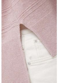 Vero Moda sweter damski kolor różowy lekki. Kolor: różowy. Materiał: poliester, dzianina. Długość: długie #5