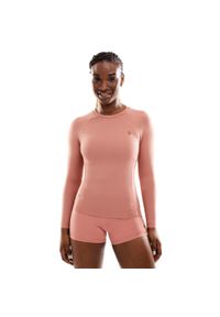 SIROKO - Damska koszulka treningowa z długim rękawem Fitness Siroko Poise. Okazja: na co dzień. Kolor: różowy, pomarańczowy, wielokolorowy. Materiał: tkanina. Długość rękawa: długi rękaw. Długość: długie. Styl: casual #1