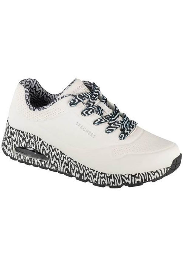 skechers - Buty do chodzenia damskie Skechers Uno Mini Drip. Zapięcie: sznurówki. Kolor: wielokolorowy. Materiał: materiał. Szerokość cholewki: normalna. Sport: turystyka piesza