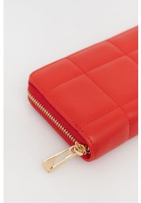 Answear Lab portfel damski kolor czerwony. Kolor: czerwony. Materiał: materiał. Wzór: gładki #4
