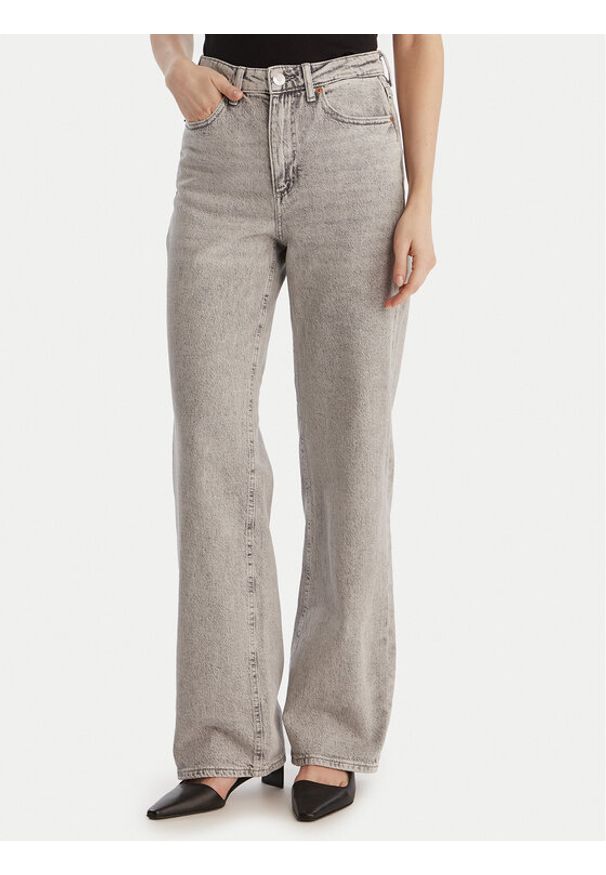 Vero Moda Jeansy Tessa 10345320 Szary Wide Leg. Kolor: szary