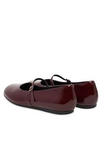 Clarks Baleriny Livia Sky 26184743 Bordowy. Kolor: czerwony. Materiał: skóra, lakier