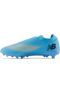 Korki męskie New Balance FURON V7+ DISPATCH FG SF3FS75 – niebieskie. Kolor: niebieski. Materiał: materiał, syntetyk. Szerokość cholewki: normalna. Sport: piłka nożna #4