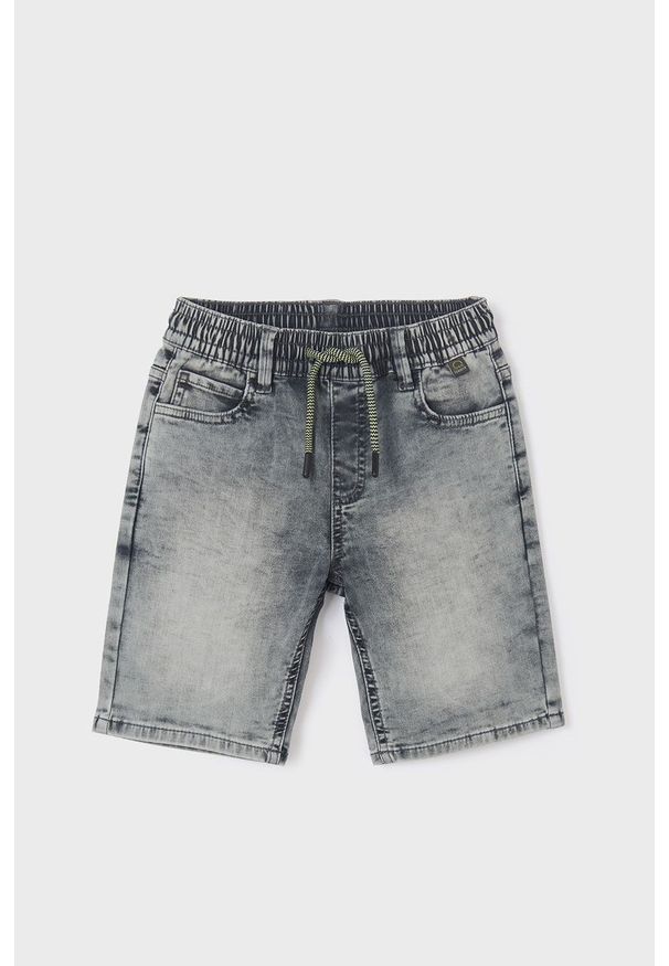 Mayoral szorty jeansowe dziecięce kolor szary regulowana talia. Kolor: szary. Materiał: jeans