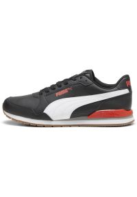 Buty Puma St Runner V3 L, Dla obu płci. Zapięcie: sznurówki. Kolor: czarny. Materiał: guma, skóra, tkanina, materiał, syntetyk. Szerokość cholewki: normalna. Sport: turystyka piesza