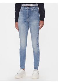 Tommy Jeans Jeansy Sylvia DW0DW16691 Niebieski Super Skinny Fit. Kolor: niebieski