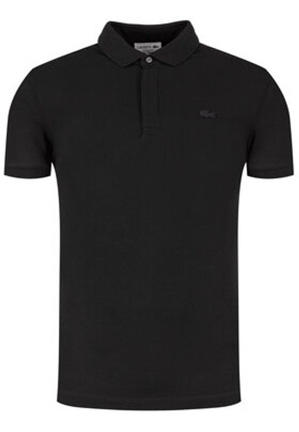 Lacoste Polo PH5522 Czarny Regular Fit. Typ kołnierza: polo. Kolor: czarny. Materiał: bawełna