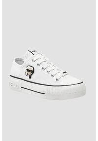 Karl Lagerfeld - KARL LAGERFELD Białe damskie trampki KAMPUS MAX NFT, Rozmiar 36. Kolor: biały #5