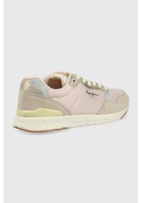 Pepe Jeans sneakersy verona pro sun kolor różowy. Nosek buta: okrągły. Zapięcie: sznurówki. Kolor: różowy. Materiał: guma