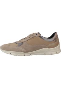Tenisówki Geox Model D Sukie Kolor Brązowy. Kolor: brązowy, wielokolorowy, beżowy. Materiał: tkanina