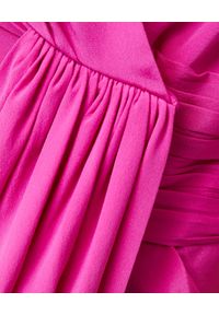 ALEXANDRE VAUTHIER - Różowa sukienka z drapowaniem. Kolor: różowy, wielokolorowy, fioletowy. Materiał: materiał. Styl: elegancki. Długość: mini #6