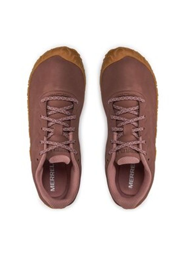 Merrell Sneakersy Vapor Glove 6 Ltr J067894 Bordowy. Kolor: czerwony. Materiał: nubuk, skóra