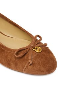MICHAEL Michael Kors Baleriny Piper 40T6PIFP1S Brązowy. Kolor: brązowy. Materiał: zamsz, skóra #6