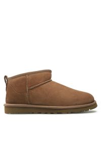 Ugg Śniegowce M Classic Ultra Miini 1137391 Brązowy. Kolor: brązowy. Materiał: skóra