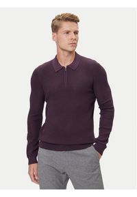 JOOP! Sweter 17 JK-04Nadimo 30046919 Fioletowy Modern Fit. Kolor: fioletowy. Materiał: bawełna