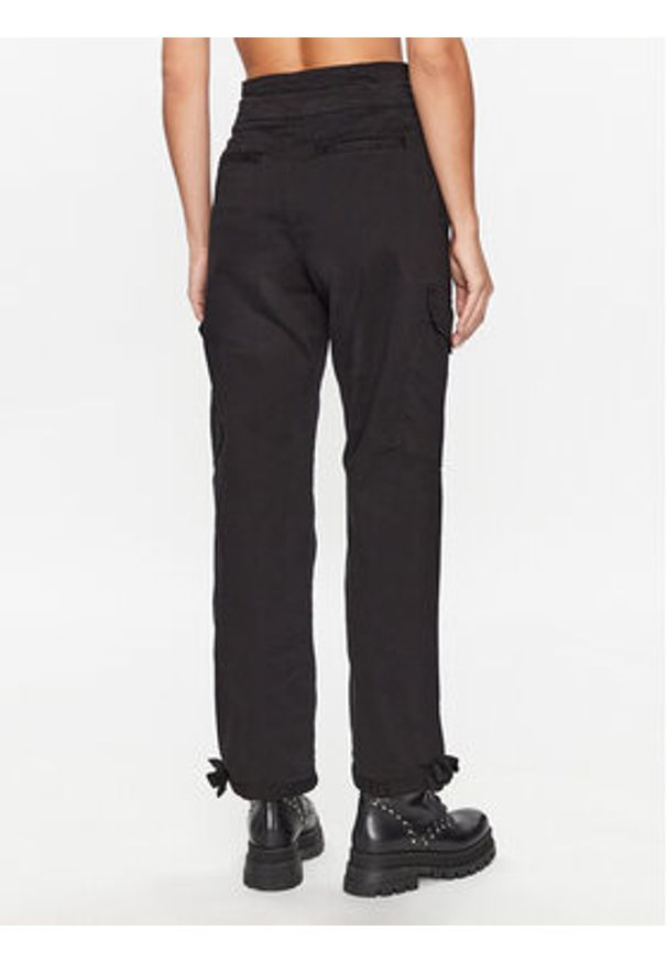 Pinko Spodnie materiałowe 101786 A15L Czarny Regular Fit. Kolor: czarny. Materiał: bawełna