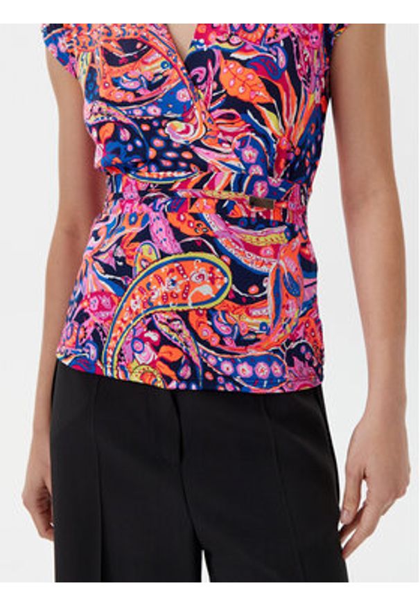 Morgan Bluzka 251-DPLAYA Kolorowy Regular Fit. Materiał: syntetyk. Wzór: kolorowy