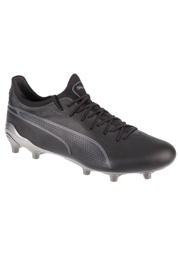 Buty piłkarskie Puma King Ultimate FG/AG M 107563-03 czarne. Kolor: czarny. Materiał: nylon, dzianina, syntetyk. Szerokość cholewki: normalna. Sport: piłka nożna
