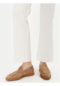 Max Mara Mokasyny Softloafers 2424526311600 Beżowy. Kolor: beżowy. Materiał: zamsz, skóra