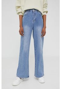 Answear Lab jeansy damskie high waist. Stan: podwyższony. Kolor: niebieski. Styl: wakacyjny #3