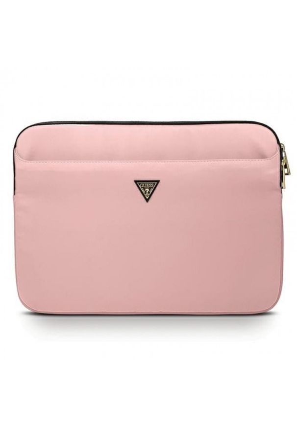 Guess Nylon 13" różowe. Kolor: różowy. Materiał: nylon. Styl: elegancki