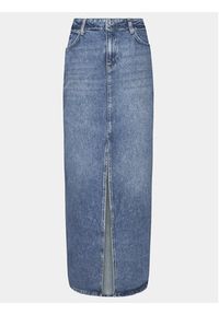 Karl Lagerfeld Jeans Spódnica jeansowa 240J1201 Niebieski Regular Fit. Kolor: niebieski. Materiał: bawełna #4