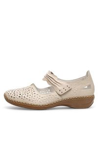 Rieker Półbuty 41399-60 Beżowy. Kolor: beżowy. Materiał: skóra #8