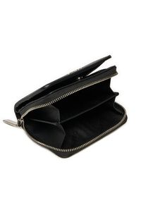 Calvin Klein Mały Portfel Damski Ck Must Md Zip Around_Caviar K60K612831 Czarny. Kolor: czarny. Materiał: skóra