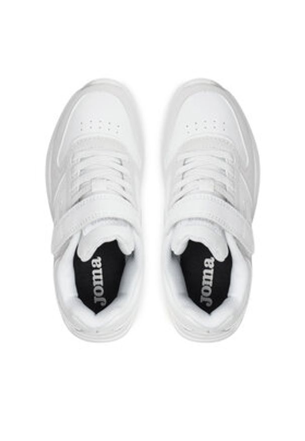 Joma Sneakersy Tornado Jr JTORNAW2402V Biały. Kolor: biały. Materiał: skóra
