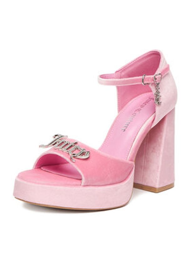 Juicy Couture Sandały EO-WSS21645-01 Różowy. Kolor: różowy. Materiał: materiał