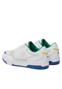 TOMMY HILFIGER - Tommy Hilfiger Sneakersy Th Basket Street Pop FM0FM04968 Biały. Kolor: biały. Materiał: skóra