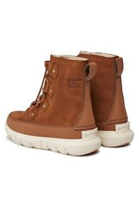 sorel - Sorel Śniegowce Youth Sorel Explorer™ Lace Wp NY4897-242 Brązowy. Kolor: brązowy. Materiał: skóra, zamsz #3